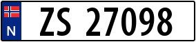 Truck License Plate